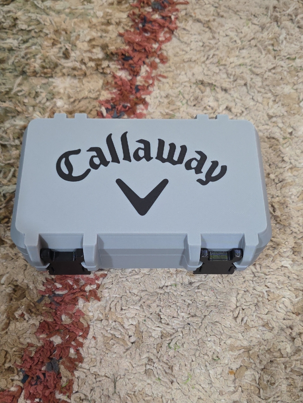Callaway Light Gray Hard Golf Accessory Case with Black Logo